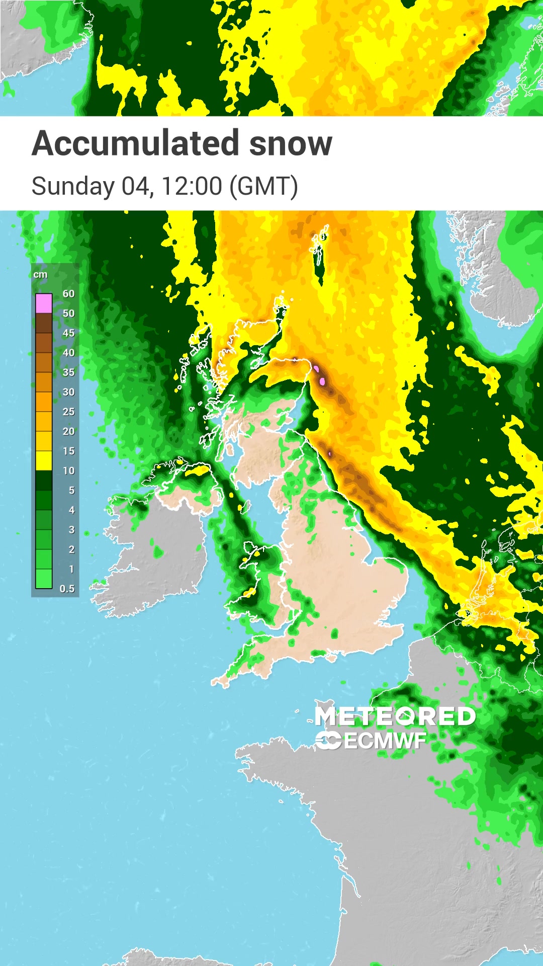#UKWeather map highlights snow and gale risks for the New Year’s week ️ ...