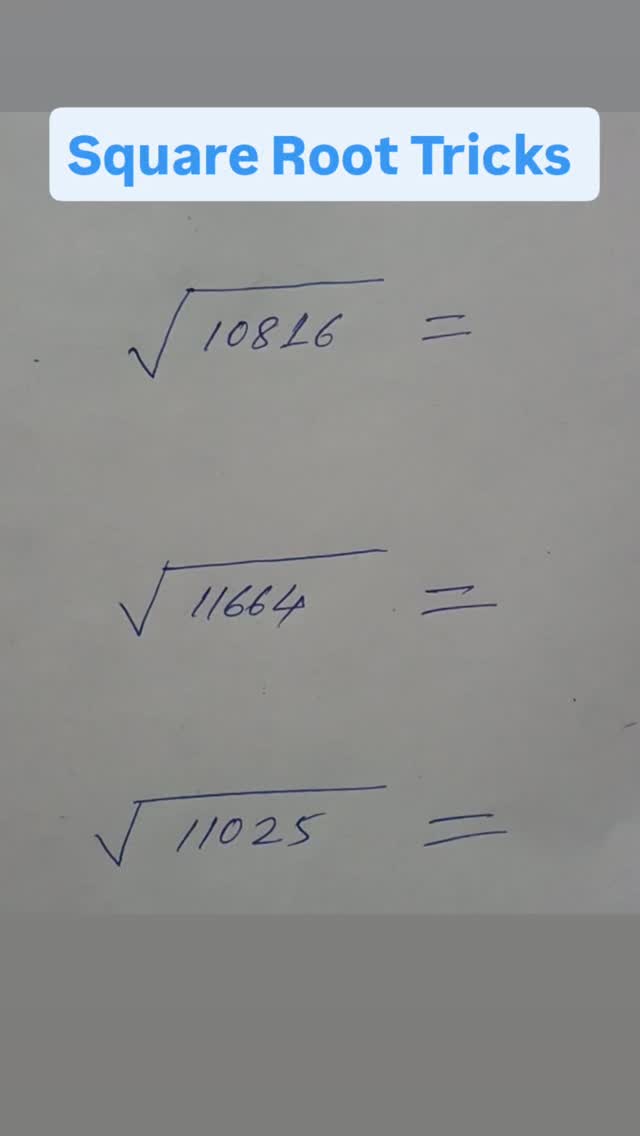 Square Root Tricks #squareroottricks #comment #support #mathtricks # ...