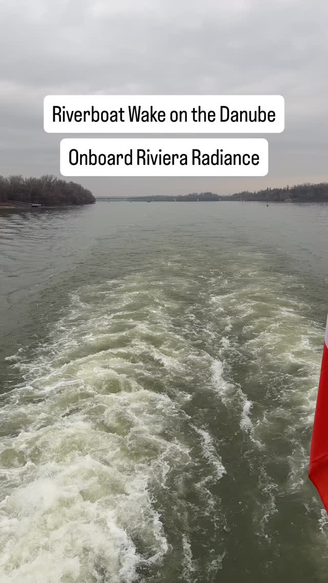 Wake view Wednesday 💙 Cruising down the Danube on Riviera Travels ...
