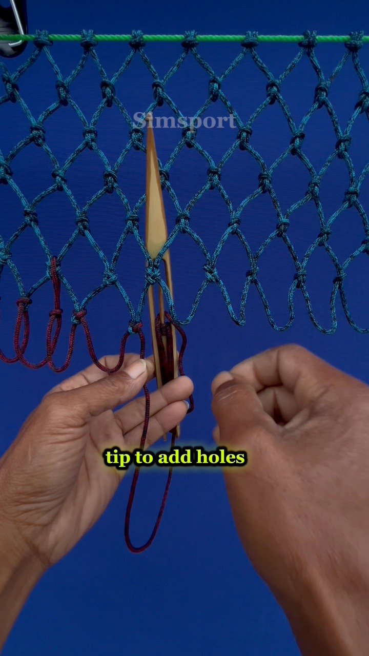 how to increase the number of eyes to make a casting net #knot #net ...