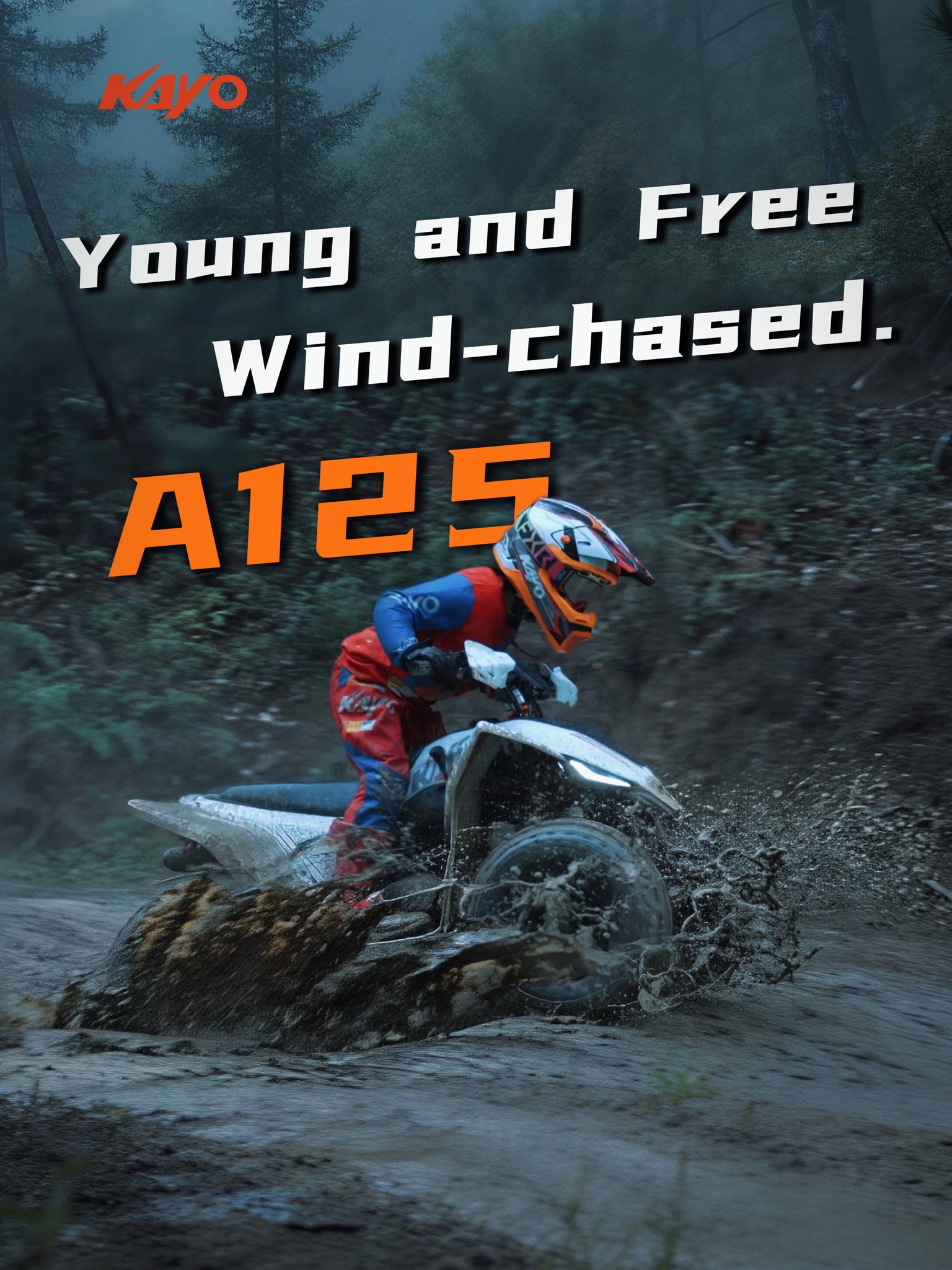 KAYO A125: Young and Free. Wind-chased. #KAYOMOTO #A125