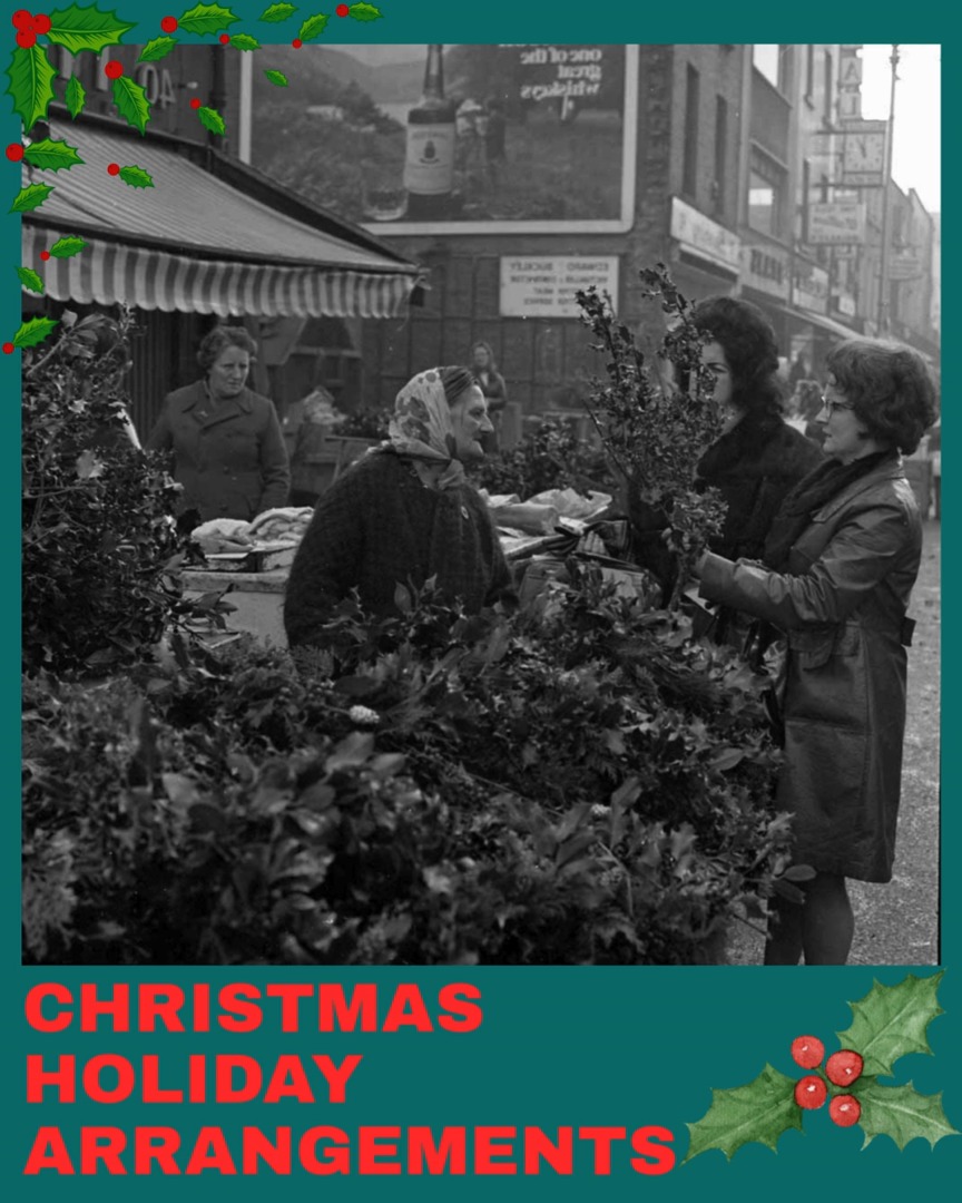 Libraries will be closed from December 24th to January 1st, inclusive ...