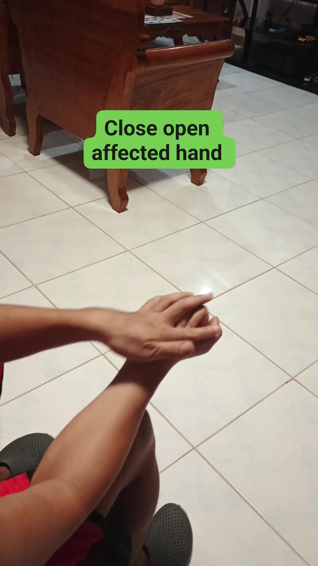 Close open affected hand 👍💪 #stroke #exercise #fblifestyle # ...