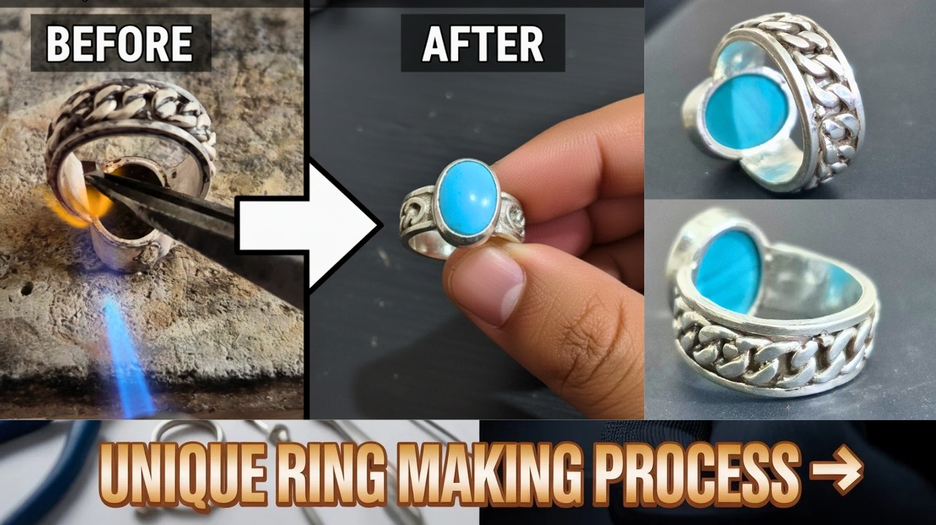 DIY Silver Ring Making: Unique Handmade Jewelry Design (Full Tutorial ...