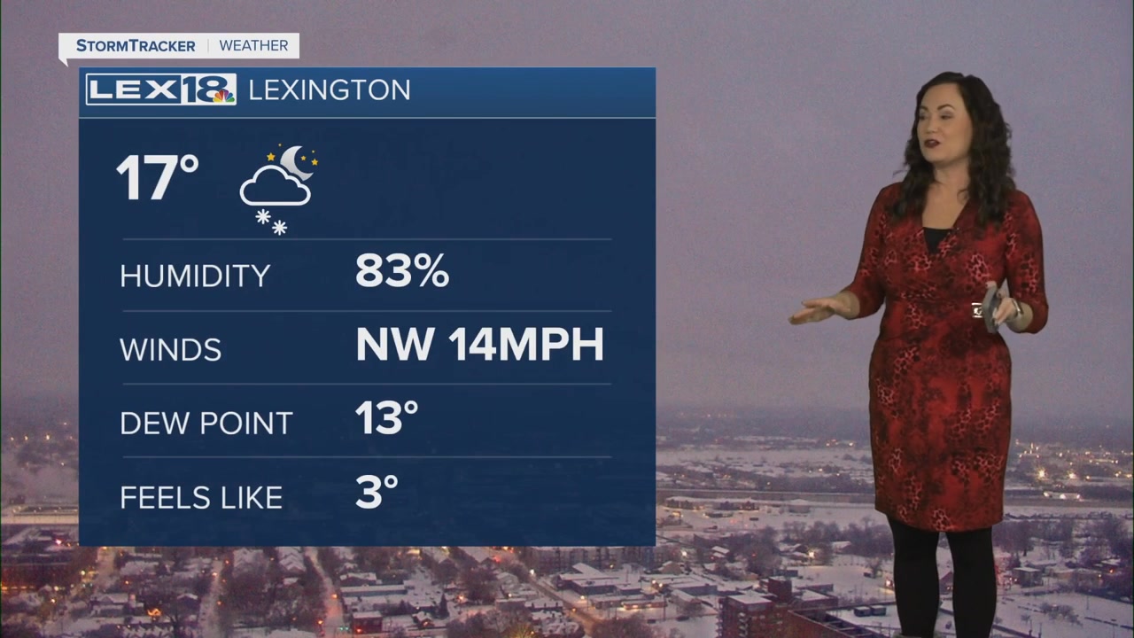 'LINGERING SNOW SHOWERS': LEX 18 is providing the latest winter weather ...