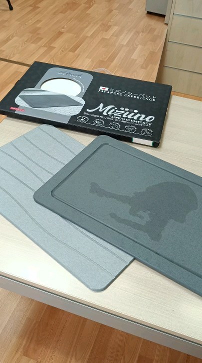 Tappetino In Diatomite 40x30 Cm - Super Assorbente, Antiscivolo, Per Bagno, Cucina, Piscina, Asciugatura Rapida