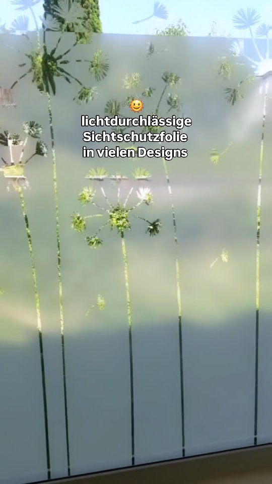 Sichtschutzfolie als Blickfang 👀, Blickschützende Fensterfolien sind eine moderne Alternative zu Gardinen: , ❎️ Sichtschutz Tag & Nacht, 💦 einfache Nassverklebung , ☀️ lichtdurchlässig , ✅️ statisch