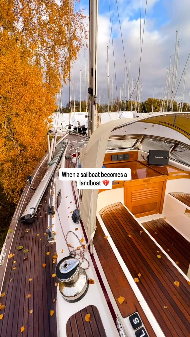 When a sailboat becomes a landboat, it’s a sad day 😢 April can’t come ...