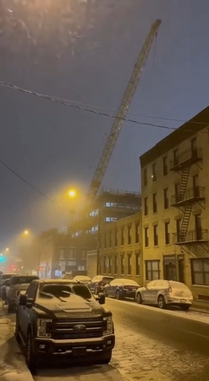 Tower Crane Collapses Onto City Street, Slams Building and Snaps Power ...
