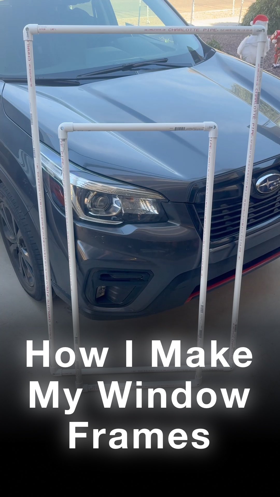 How I make my window frames 🎄 Here’s how I make mine for the outside of ...