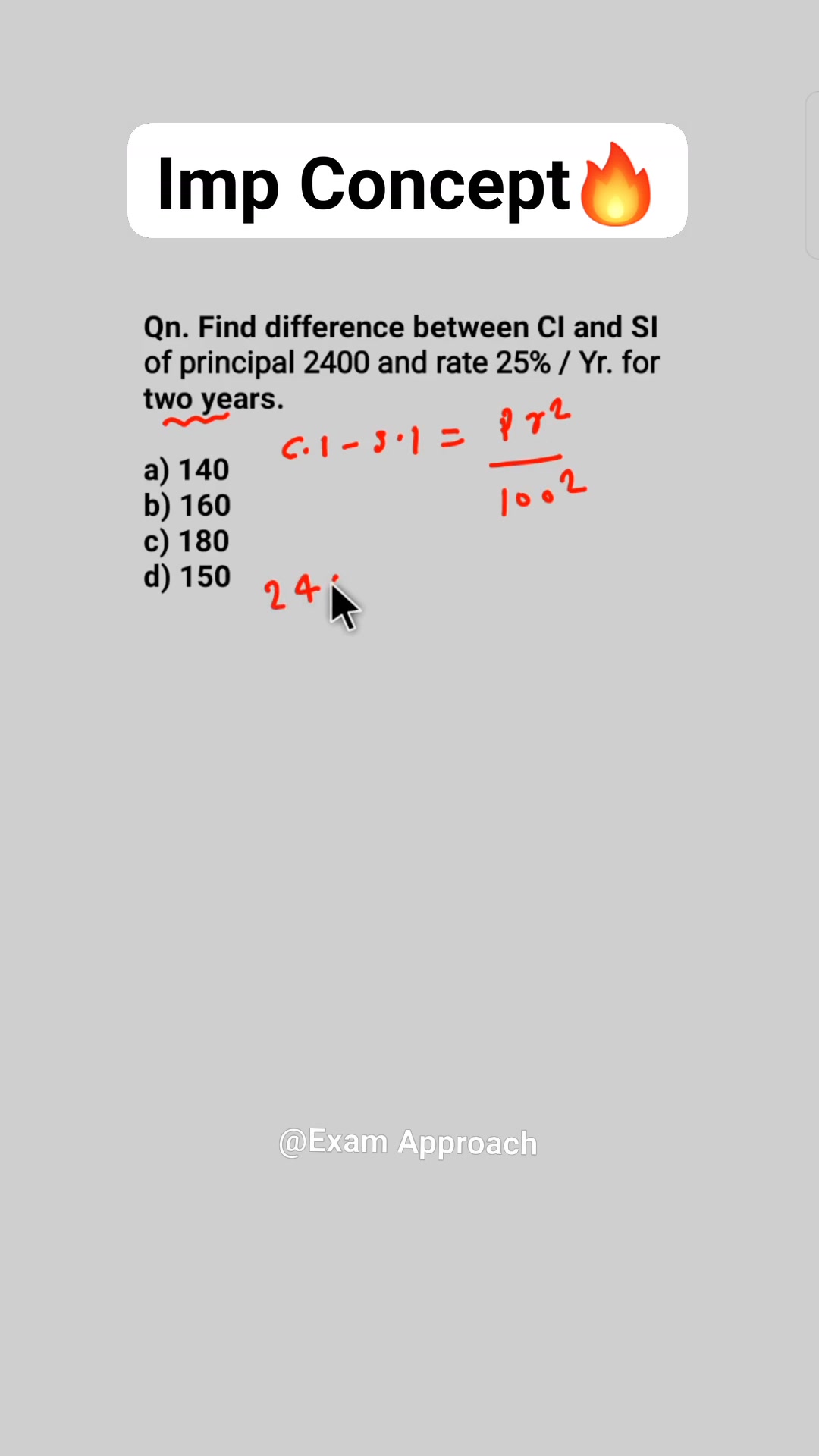 Important Relationship between CI and SI 😎 . . #math #tricks # ...