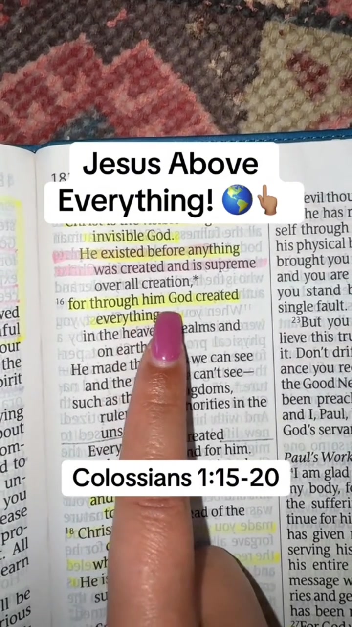 Jesus Above Everything! Colossians 1:15-20 #jesuslovesministry # ...