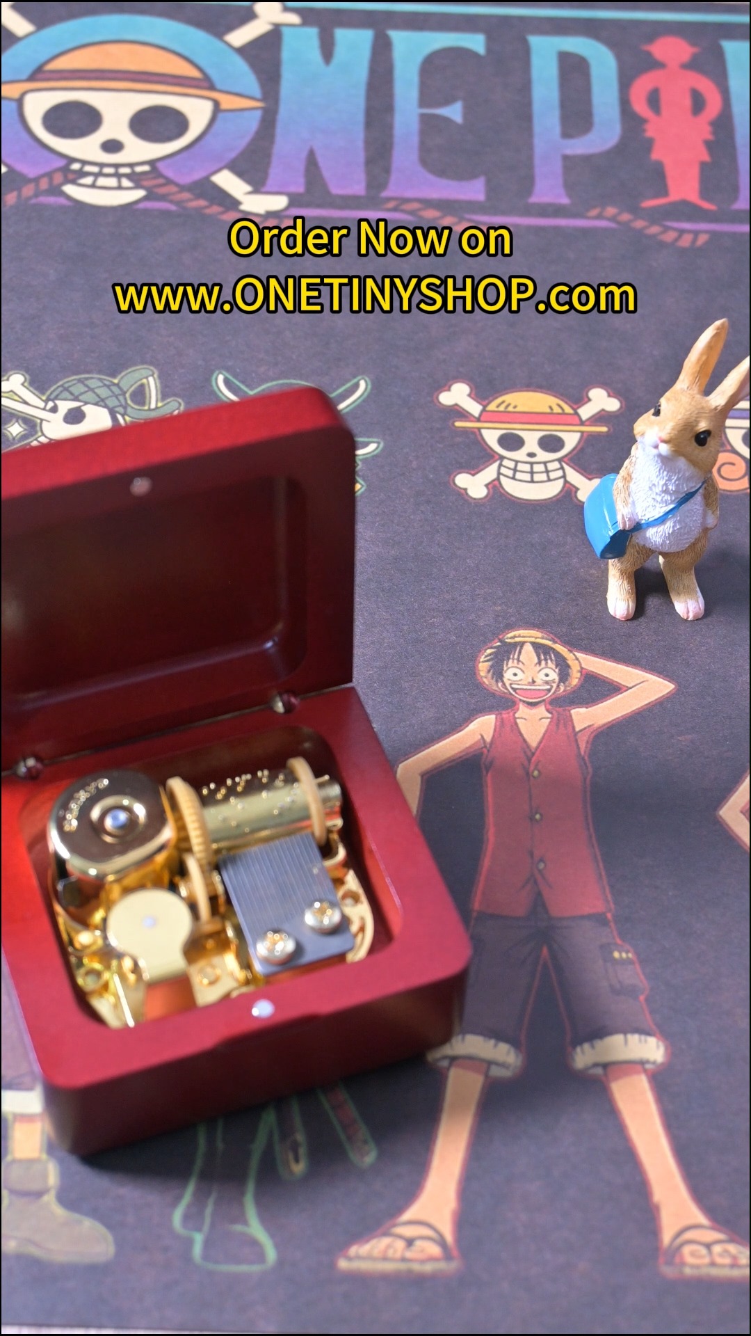 オルゴール ONE PIECE 20th Anniversary Music Box Premium 18-Note One Piece - We Are! Wooden Music Box ☠️☠️ 