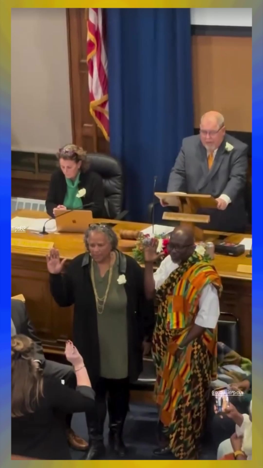 Portland City Councilors Pious Ali and Regina Phillips sworn in last ...
