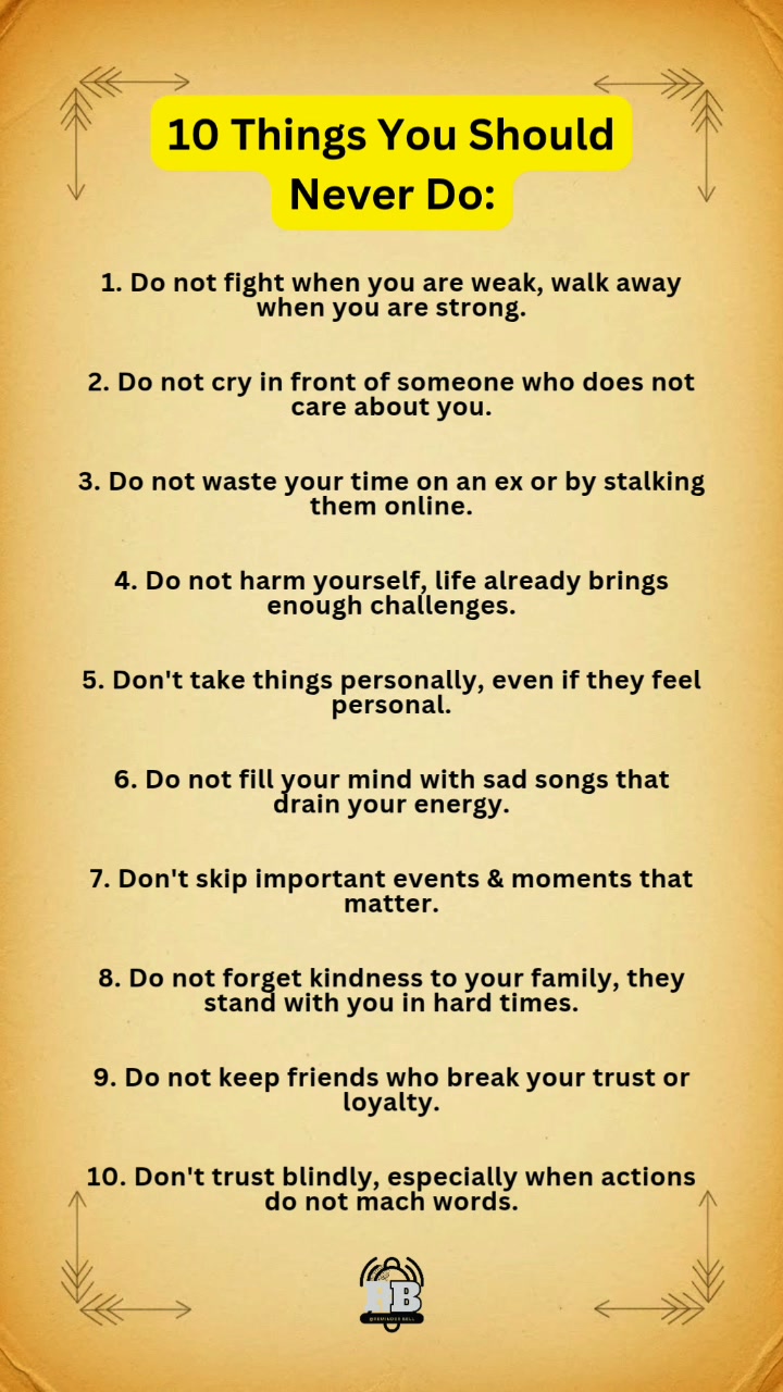 These 10 Rules Can Save Your Peace. #LifeAdvice #HardTruths # ...