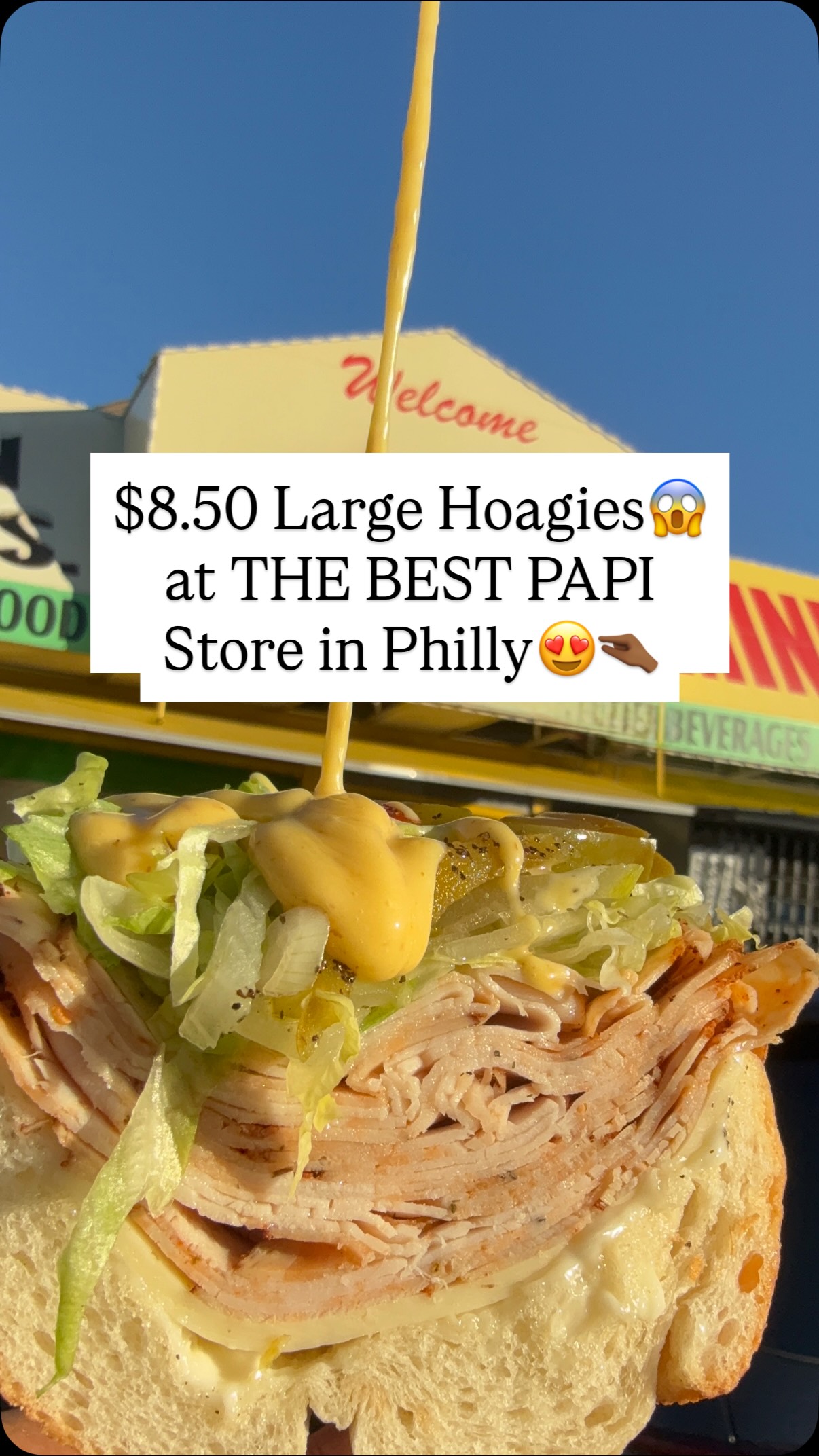 $8.50 for a hoagie😱. Thank us now😉. We did y’all a BIG favor. We found ...