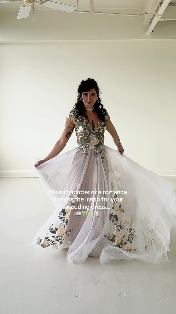 & you are not willing to settle for anything less ✨ Sage champagne is the perfect dress for it 🕊️ , •, •, #weddingdress #weddingdressshopping #bridaltiktok #bridalboutique #cottagecore