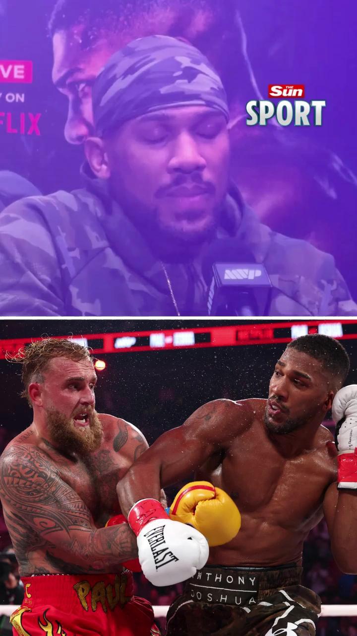 Anthony Joshua is fuming with his performance vs Jake Paul 😠 | Boxing ...