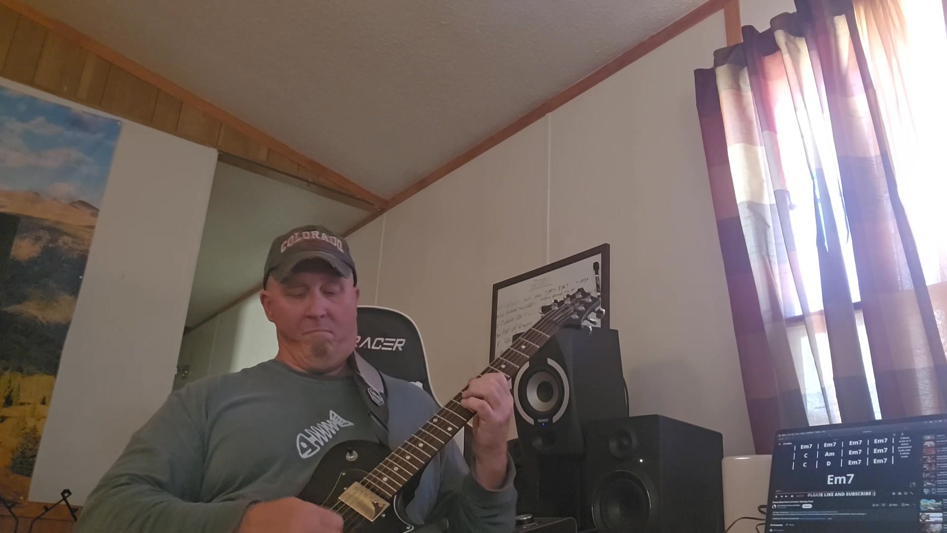 Just doing some more bonding with my new guitar Bathsheba she is a PRS ...