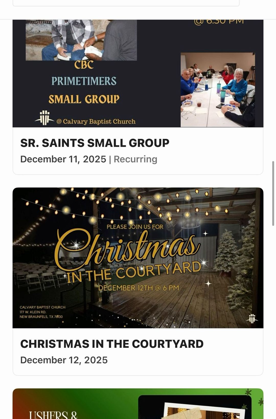 Lots going on this month! Stay informed through Planning Center