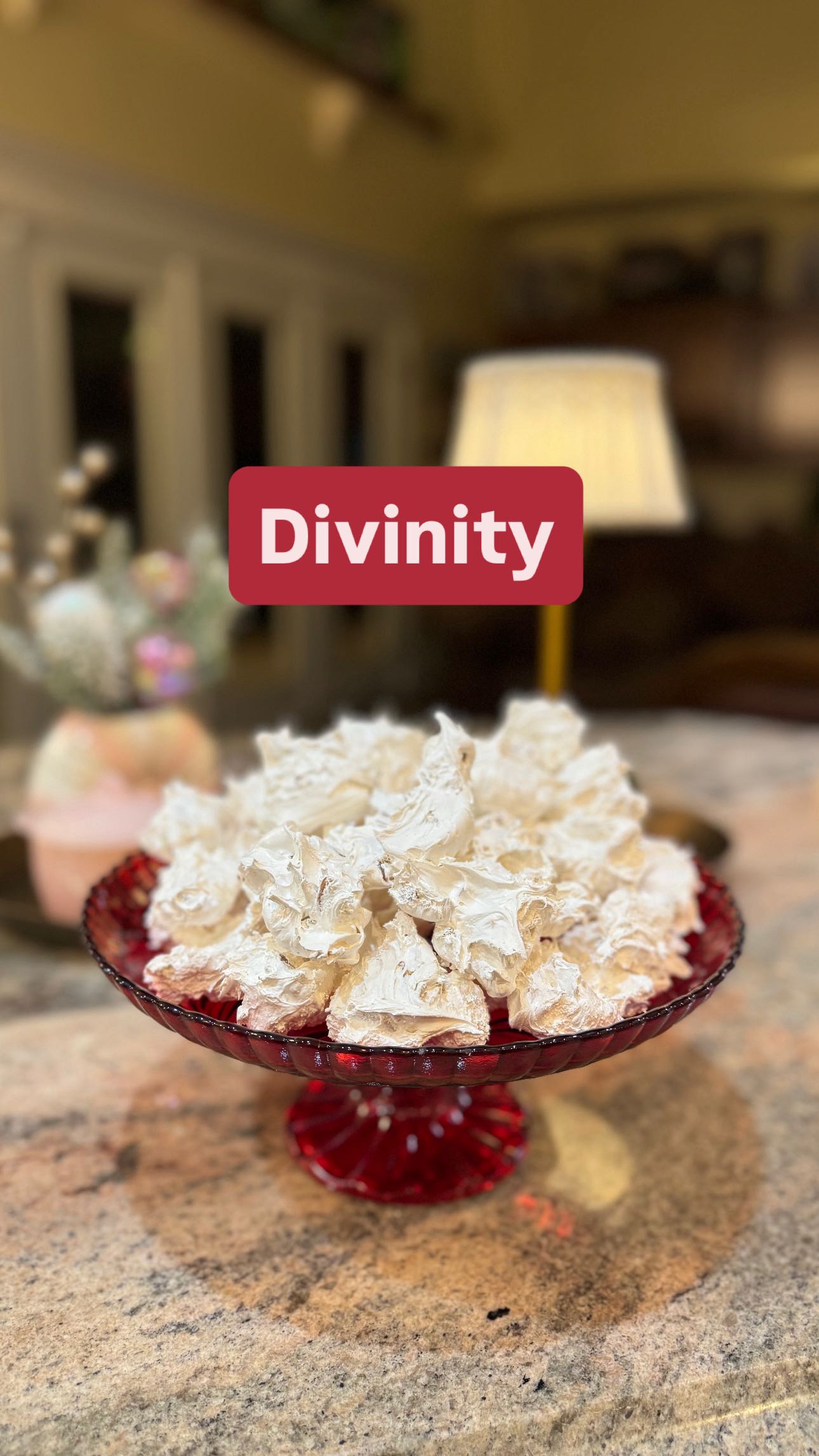 Divinity 2 1/2 cups of sugar 1/2 cup light corn syrup 2 egg Whites 1 ...