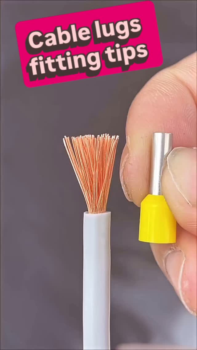 Power cable lug’s fitting tips and tricks. ️#electrician #elektrik # ...