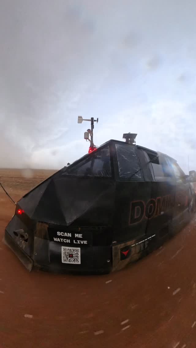 Check out the Dominator 3 just eating this baseball hail on a #tornado ...