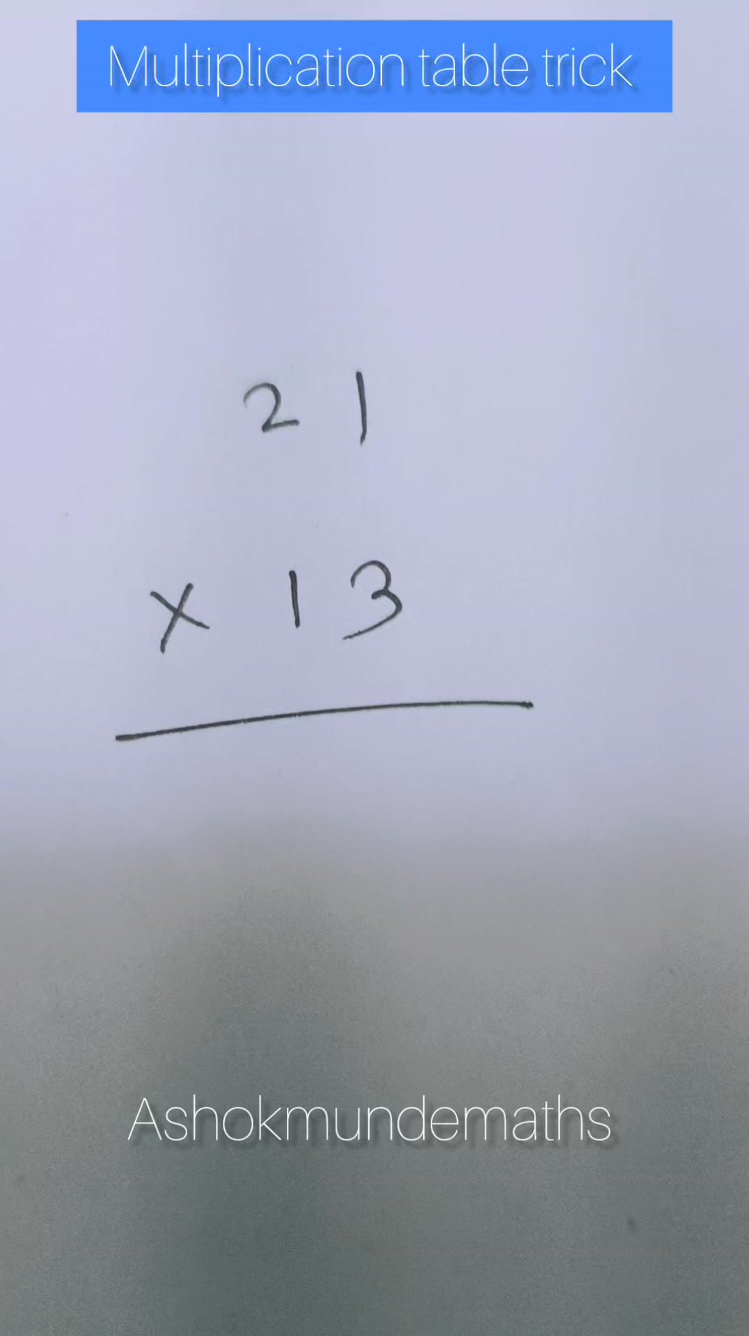 Multiplication trick #ashokmundemaths #education #maths #viral ...