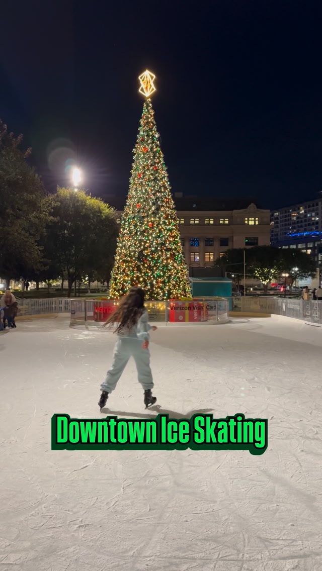Downton Dallas has a new holiday attraction! ⛸️ Culture Map’s City Rink ...