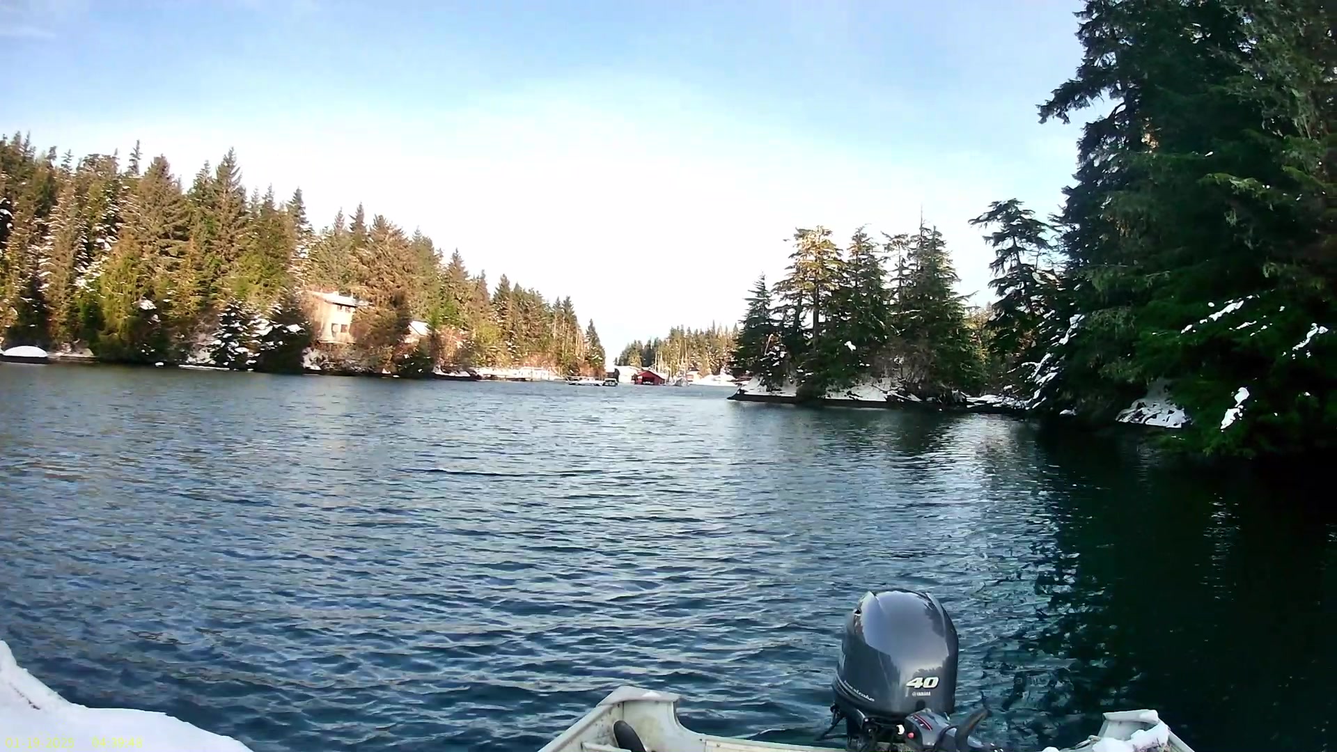 12/23/2025 A tripod in the skiff makes for a shaky time lapse on a ...
