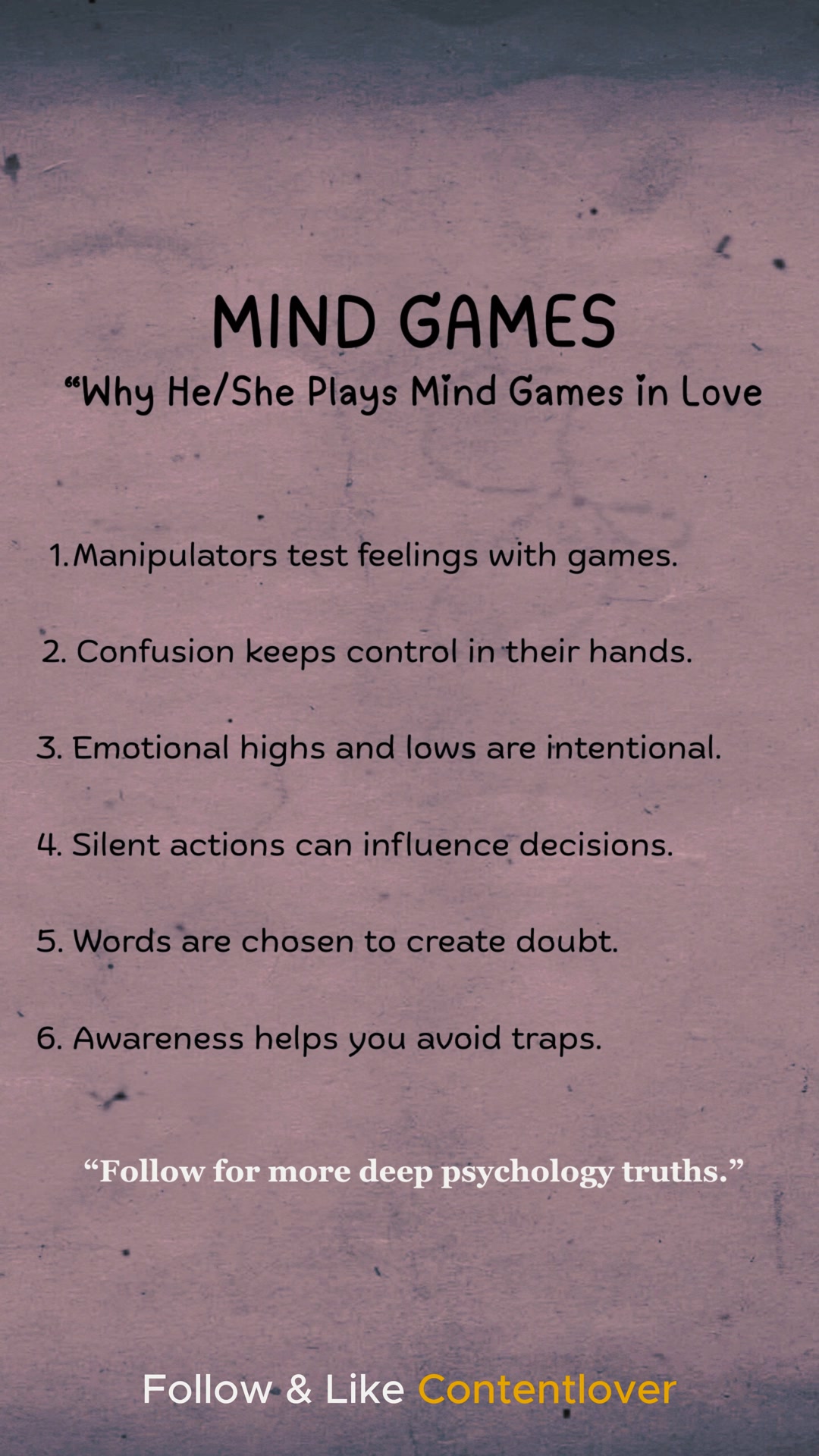 Why He or She Plays Mind Games in Love | Psychology FactsWhy He or She Plays Mind Games in Love ...