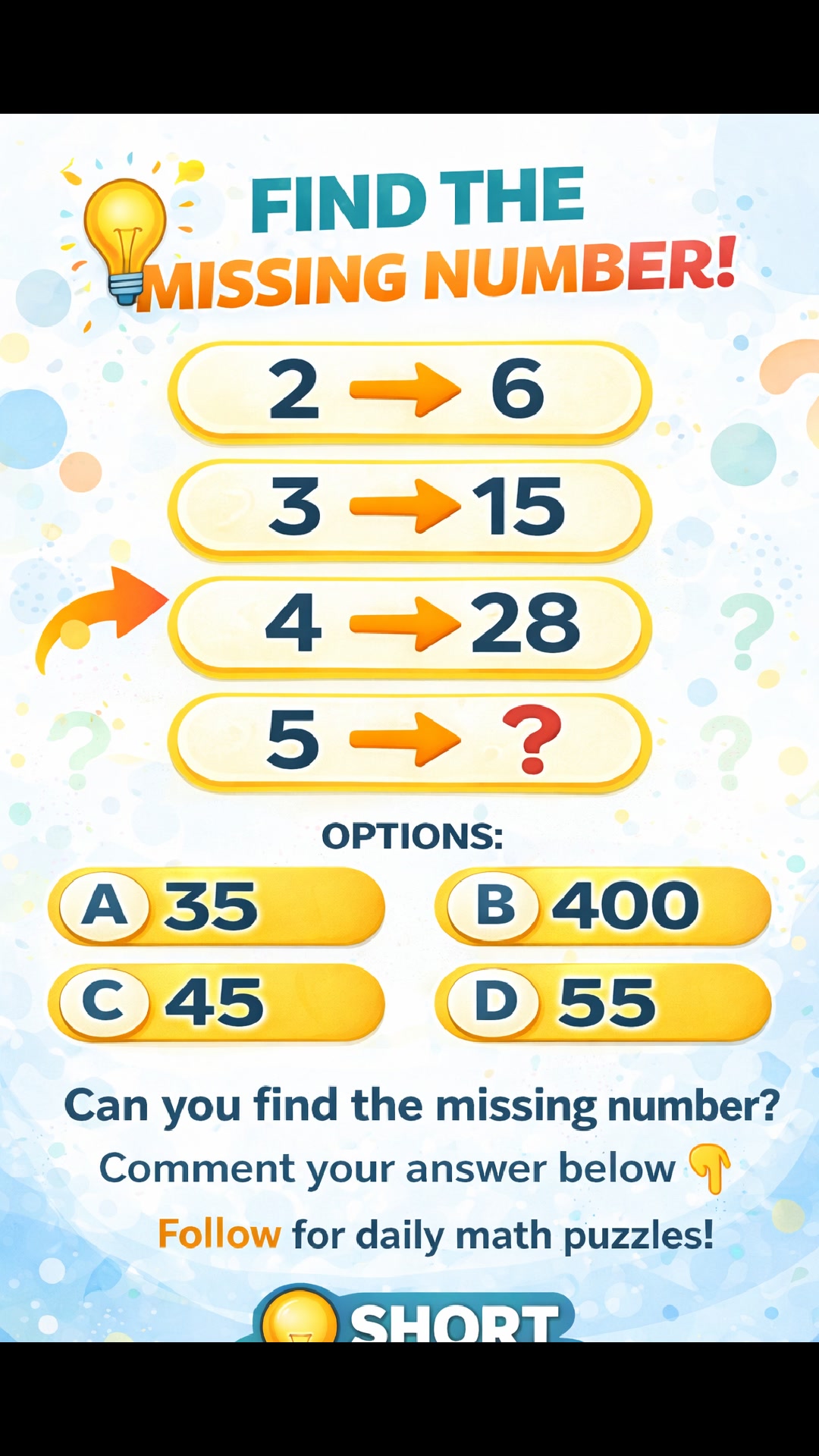 Find Missing Number of this pattern? #trendingreelsvideo #fblifestyle # ...