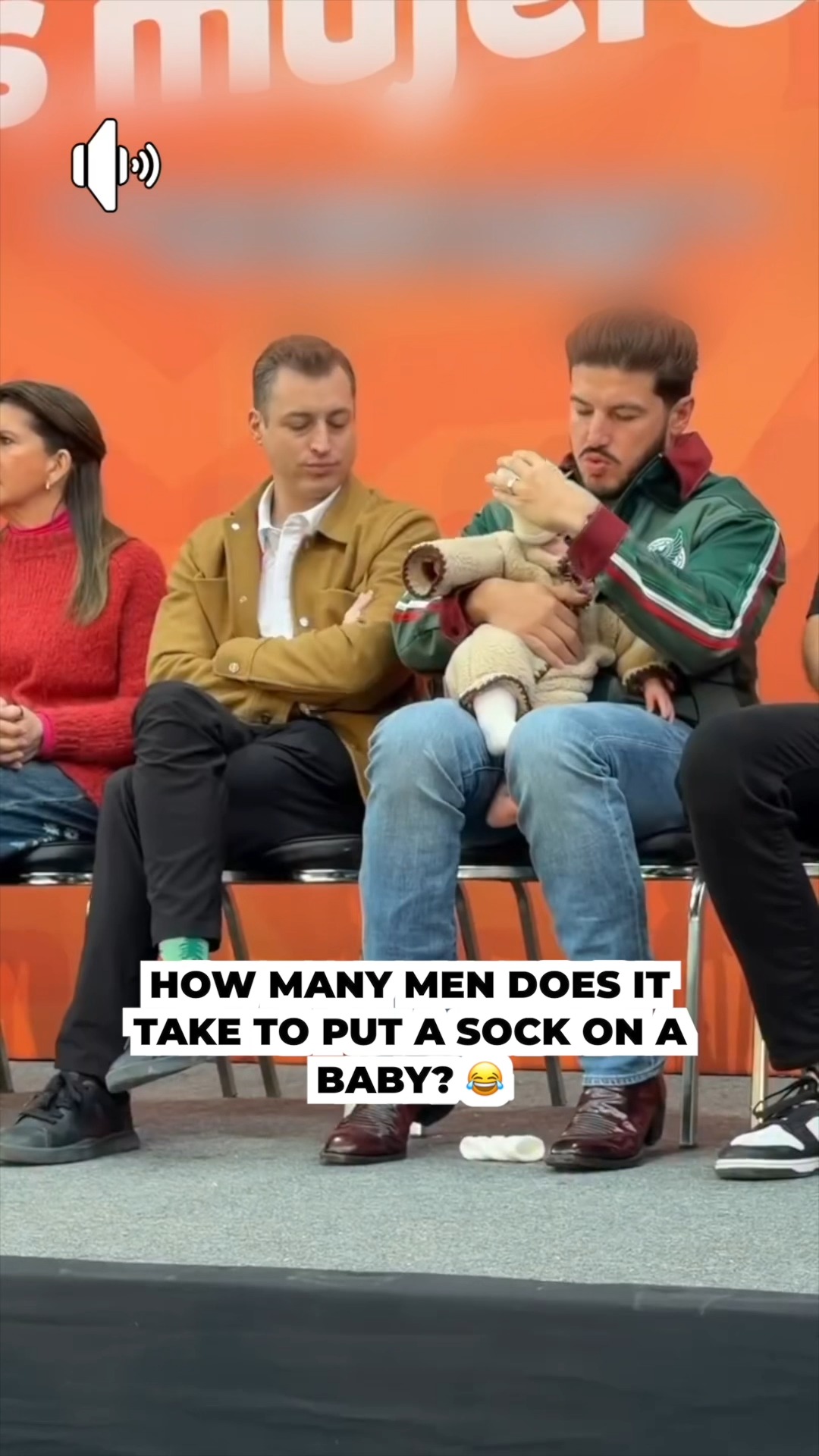How many men does it take to put a sock on the baby 😂🤣🙈 | Super Mommy ...