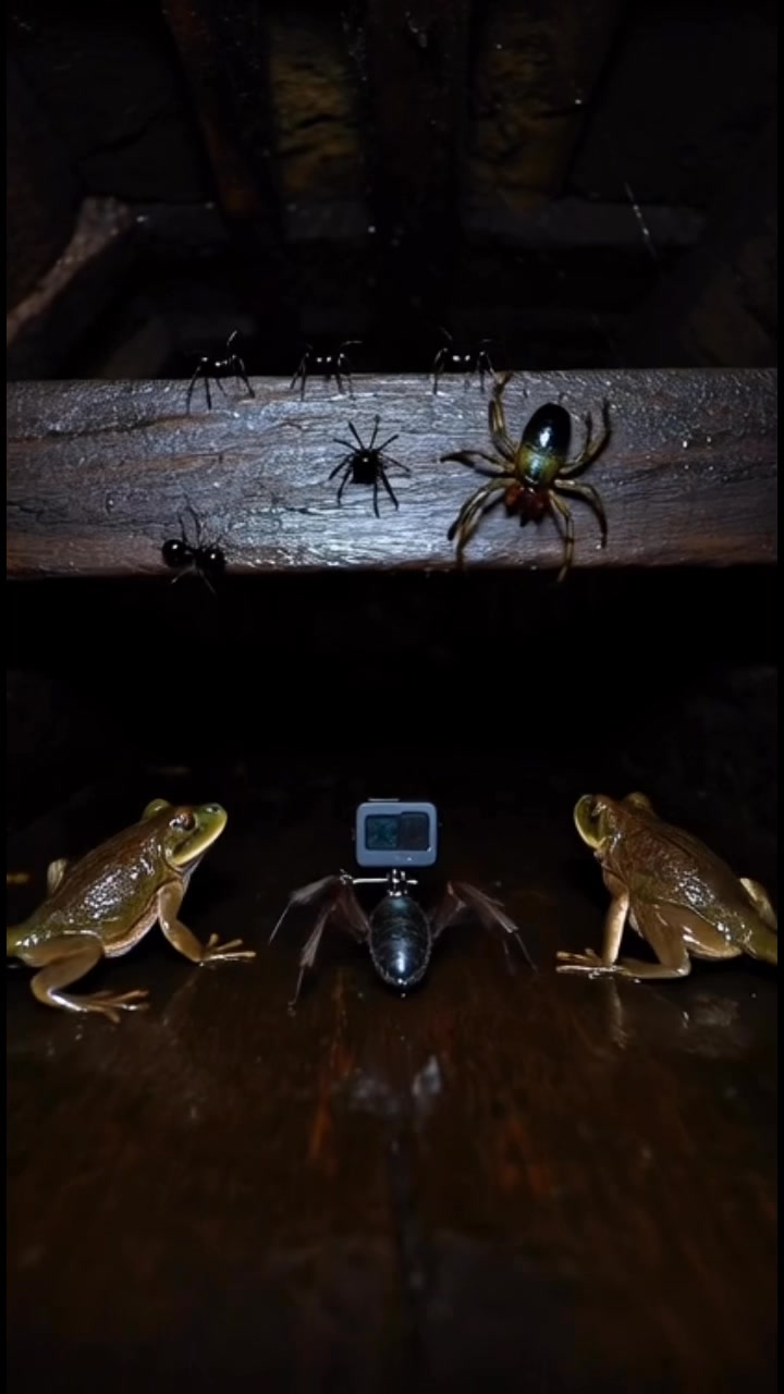 Other Animals Found On Camera VS Last Animals..☠️ #gopro #fish #rat # ...