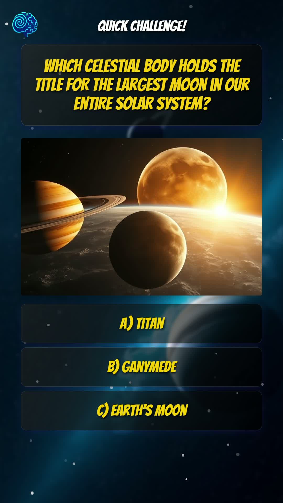 Cosmic Conundrums! 🪐 Test Your Space Smarts #BrainGames #TriviaTime ...