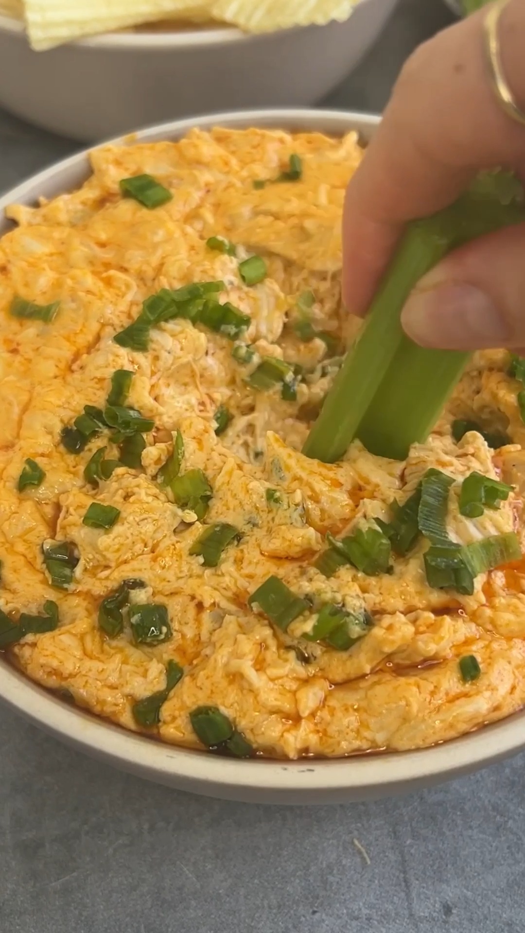 Buffalo chicken dip is a classic app. This super easy big-batch version ...