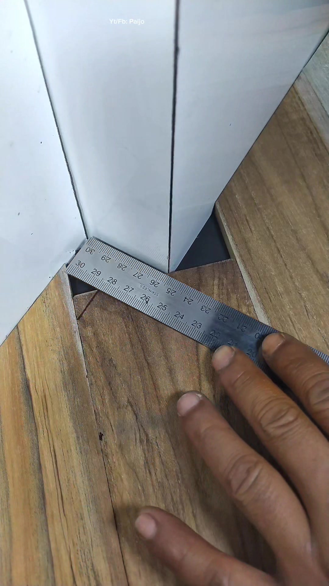 Quick way to measure wood angles #woodworking #woodwork #homedecor # ...