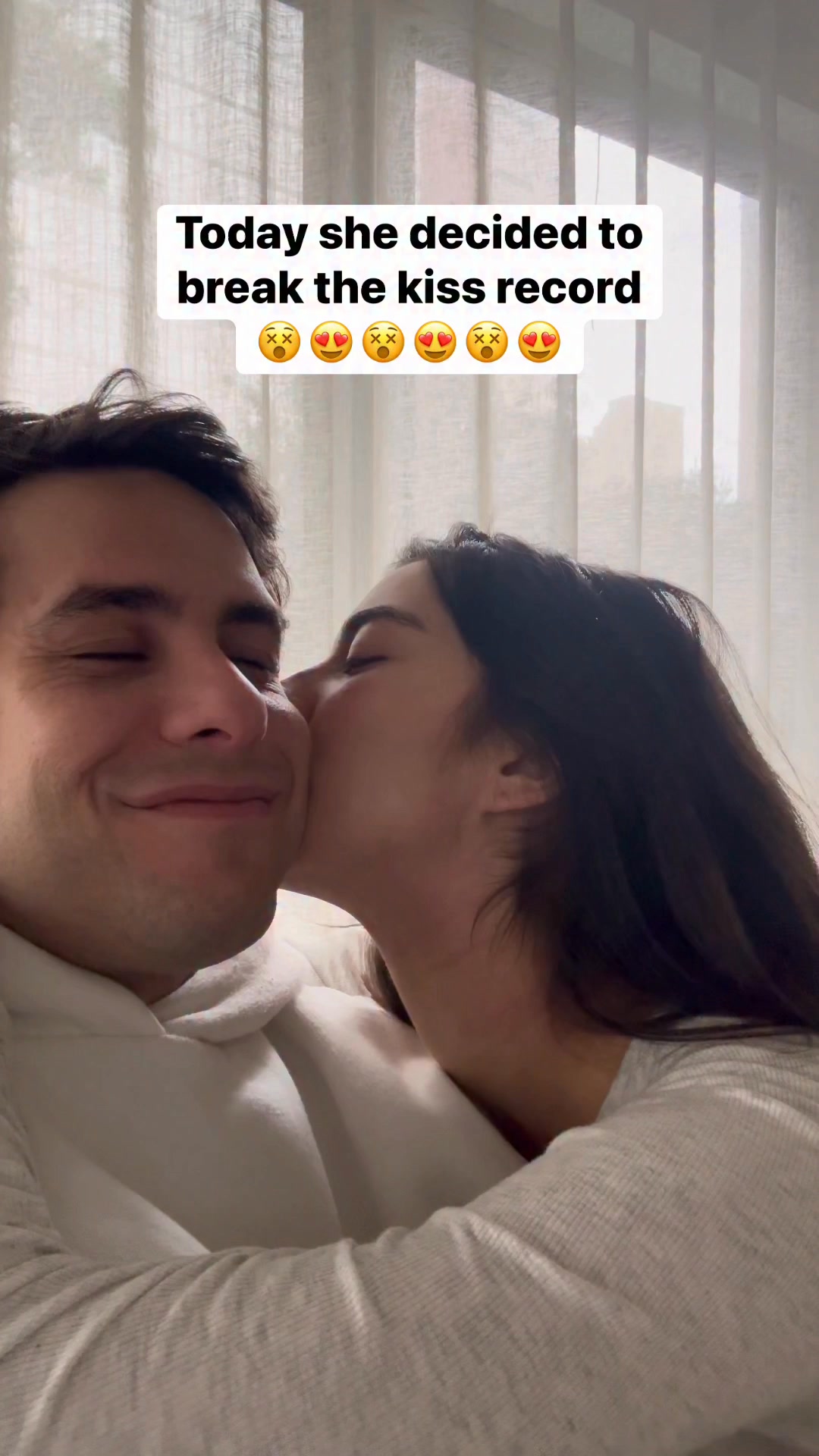Today she decided to break the kiss record 😍😵 ️ #relationship #couple # ...