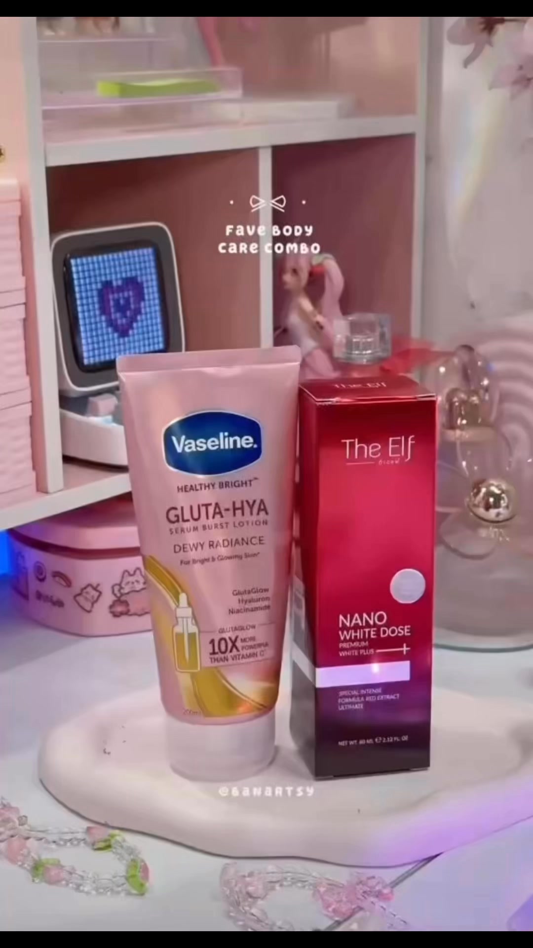 Vaseline Gluta HYA + The Elf Nano White Dose Serum 🌷🌸💖 | Beauty Tips Skincare & Cosmetics shop