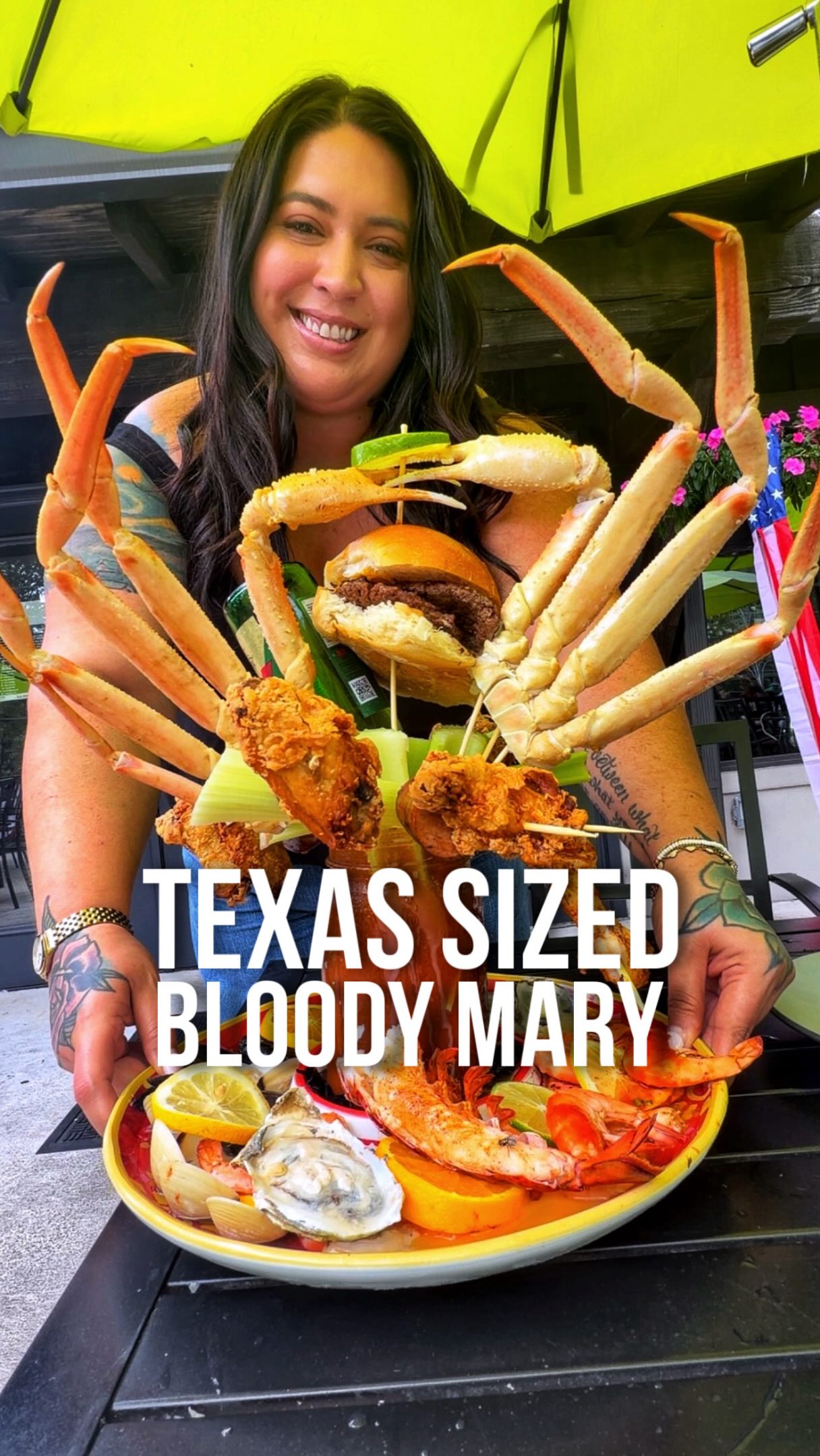 Bloody Mary Baby Mermaid B 60センチ This may be the BIGGEST Bloody Mary in Texas 🤠 Pinchy's Lobster