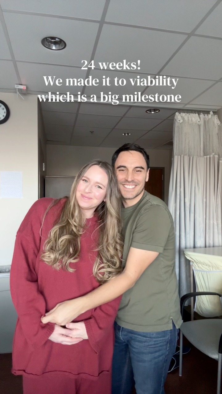 So grateful to make it to 24 weeks. Every day from here gets better and ...