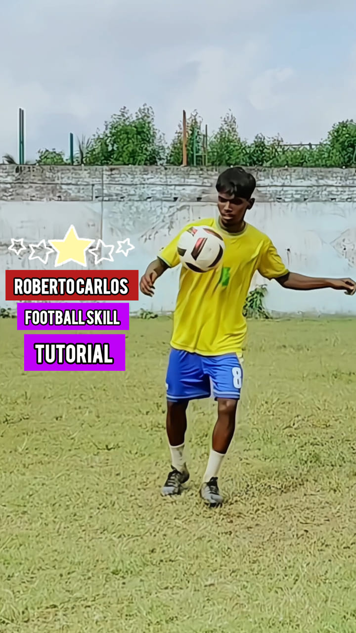 Roberto Carlos Football Skill Tutorial ⚽🥵 ️ #football #skills #soccer # ...