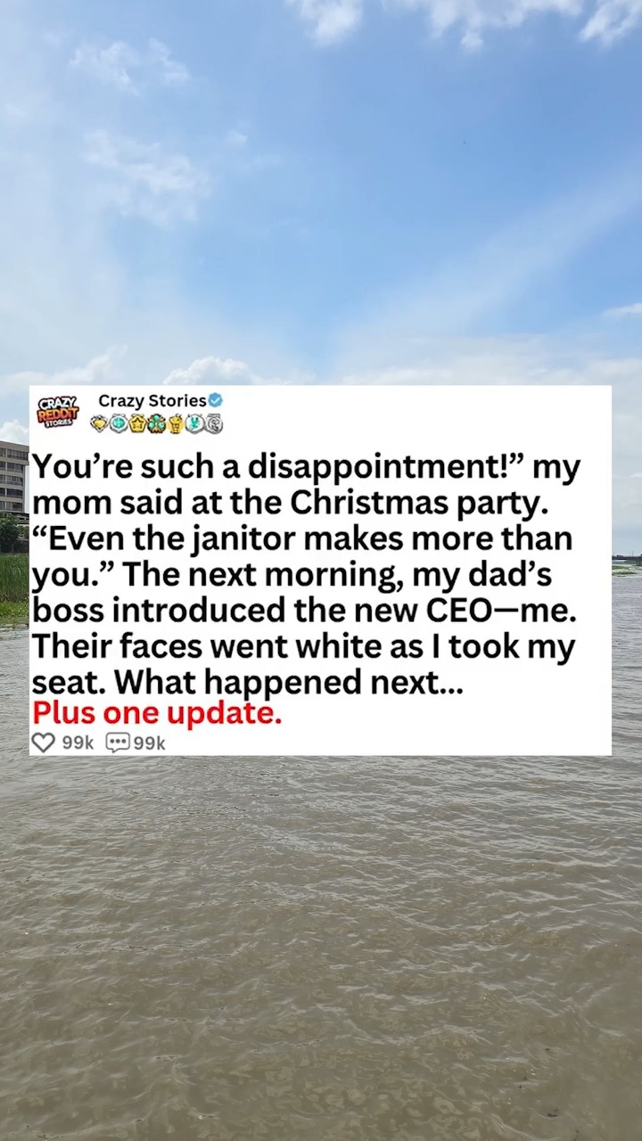 You're such a disappointment. My mom said at the Christmas party, even ...