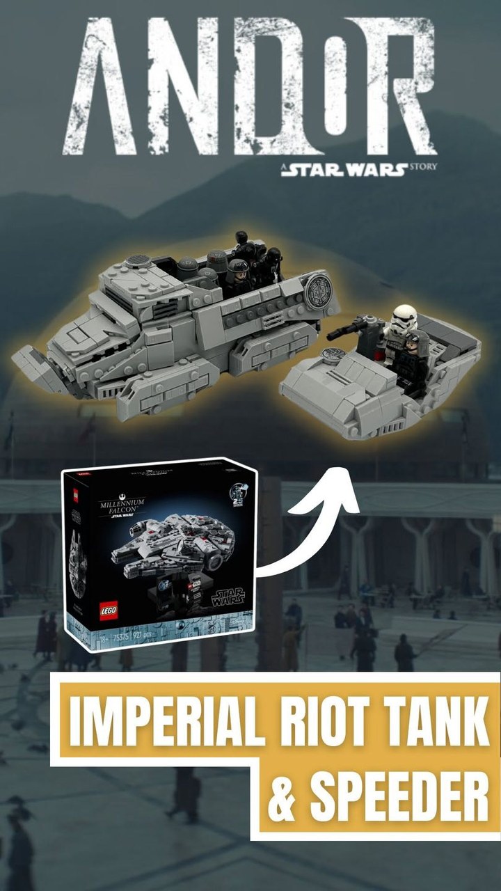 75375 Millennium Falcon into the Imperial Riot Tank from ANDOR. credit ...