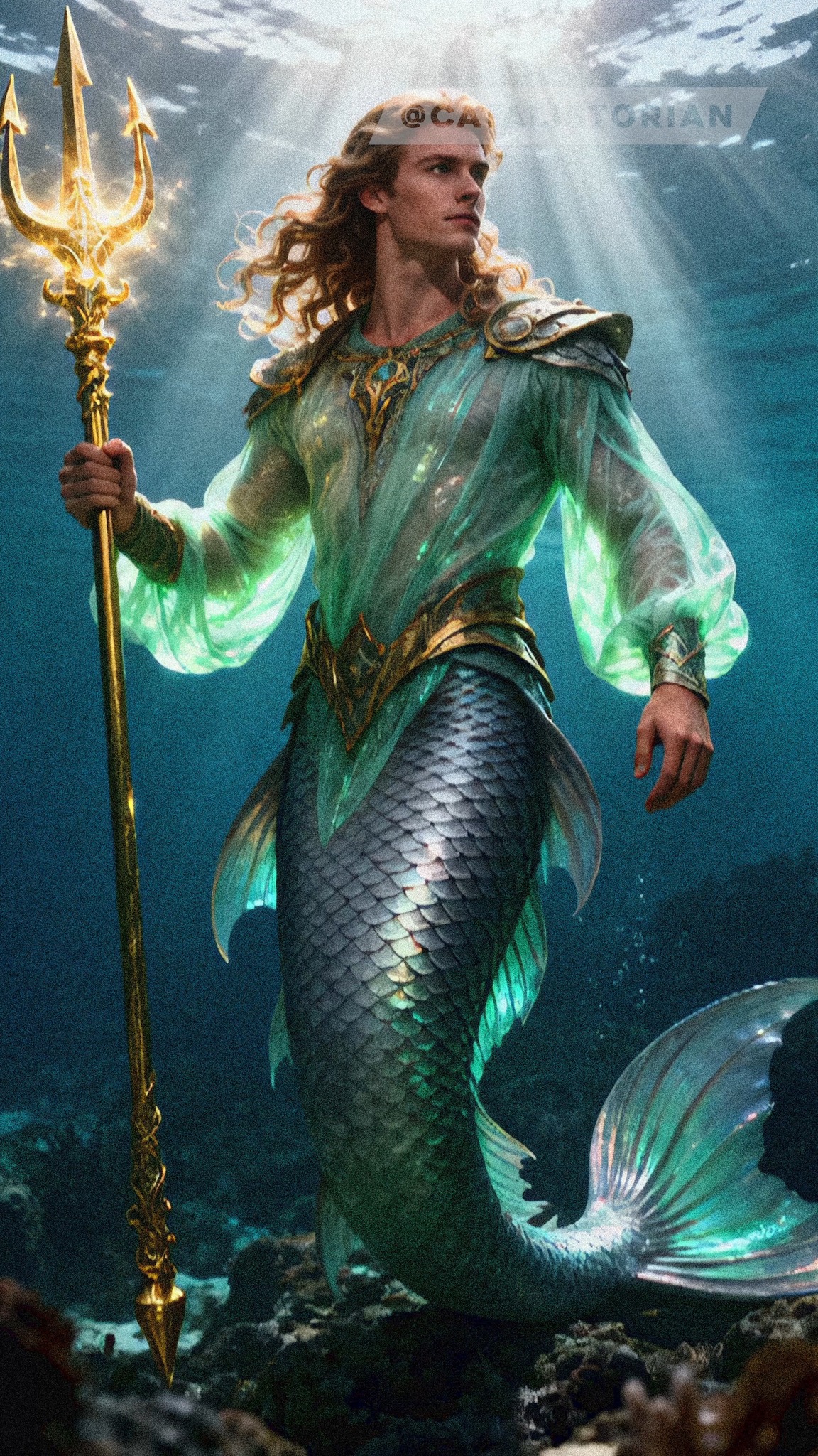 Deep beneath the turquoise waves, a storm brews. ⚡ Meet Triton, the ...