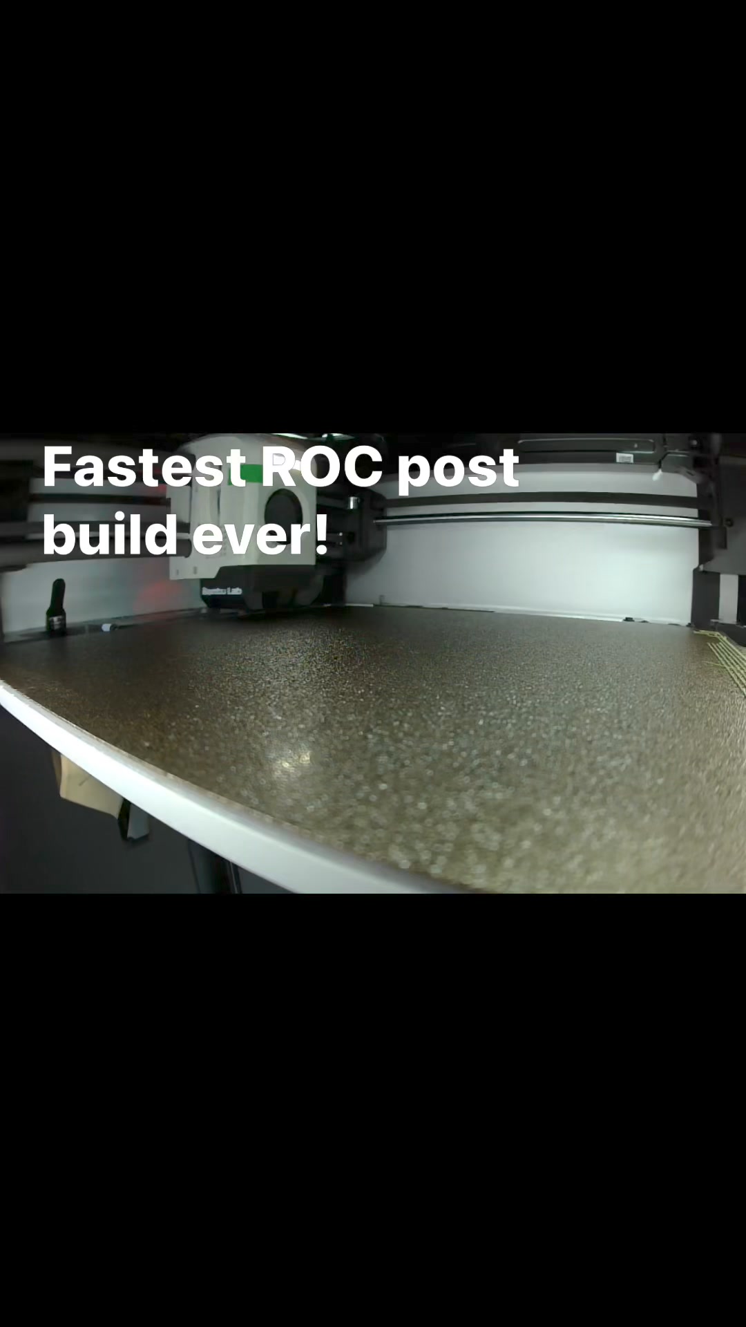The fastest way to build an ROC post, on a printer from #bambulabs ...