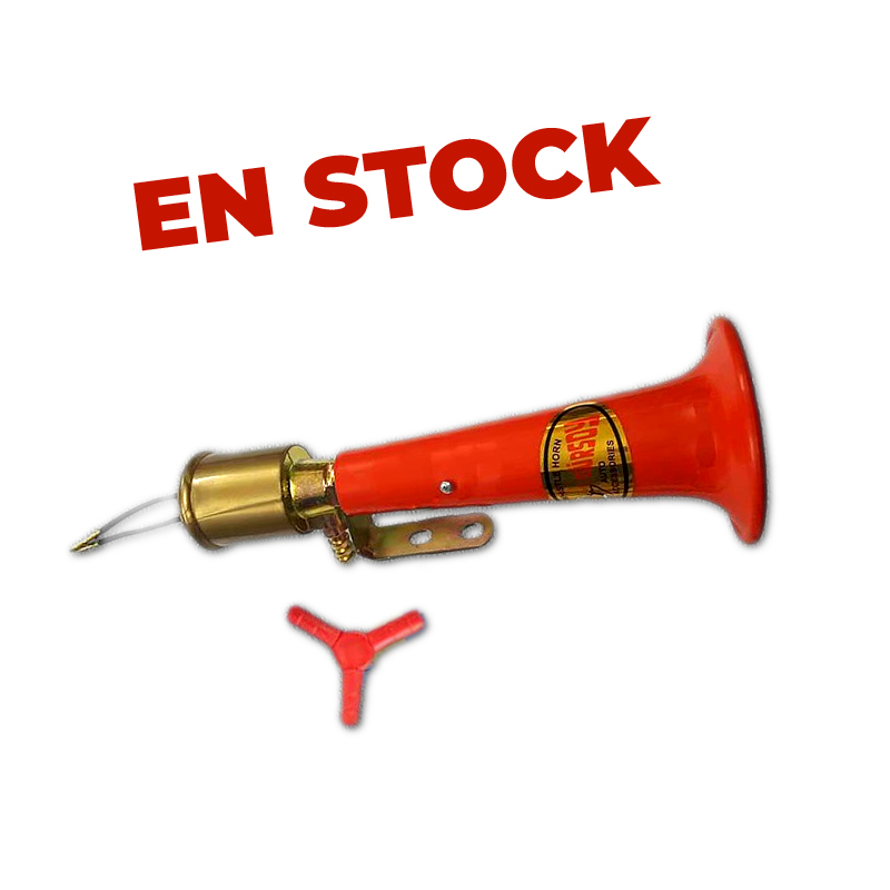 CHICIRIS Klaxon Air 180 DB 12V/24V - Sifflet Turc Rouge ABS - Universel Voiture Camion Moto Bateau Yacht - Puissant Avertisseur