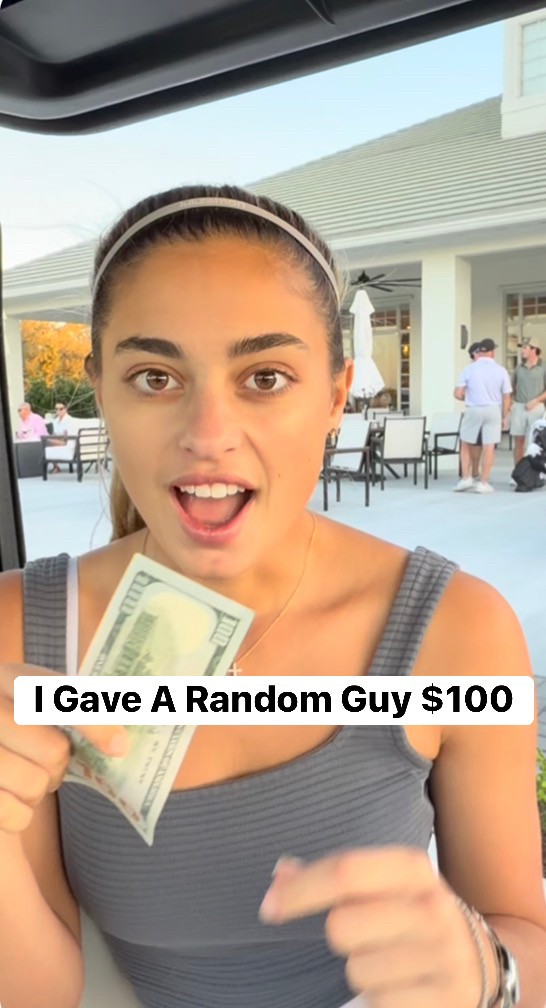 I gave a random guy of $100 | Gabbygolfgirl | Facebook