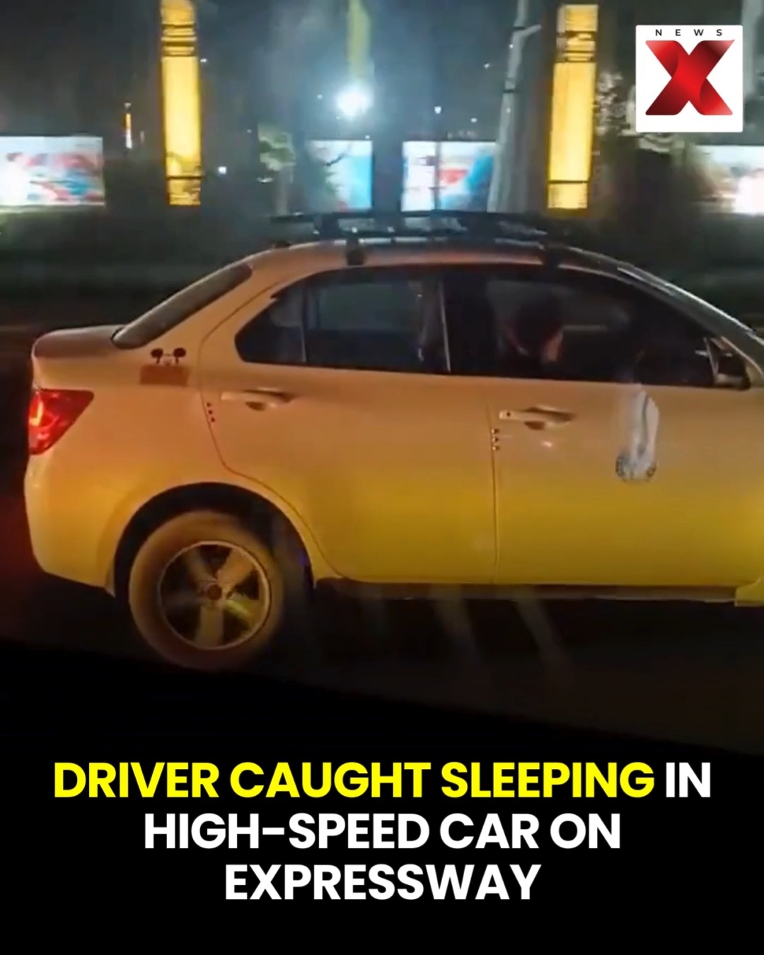 A shocking scene unfolded on an expressway where a driver was seen ...