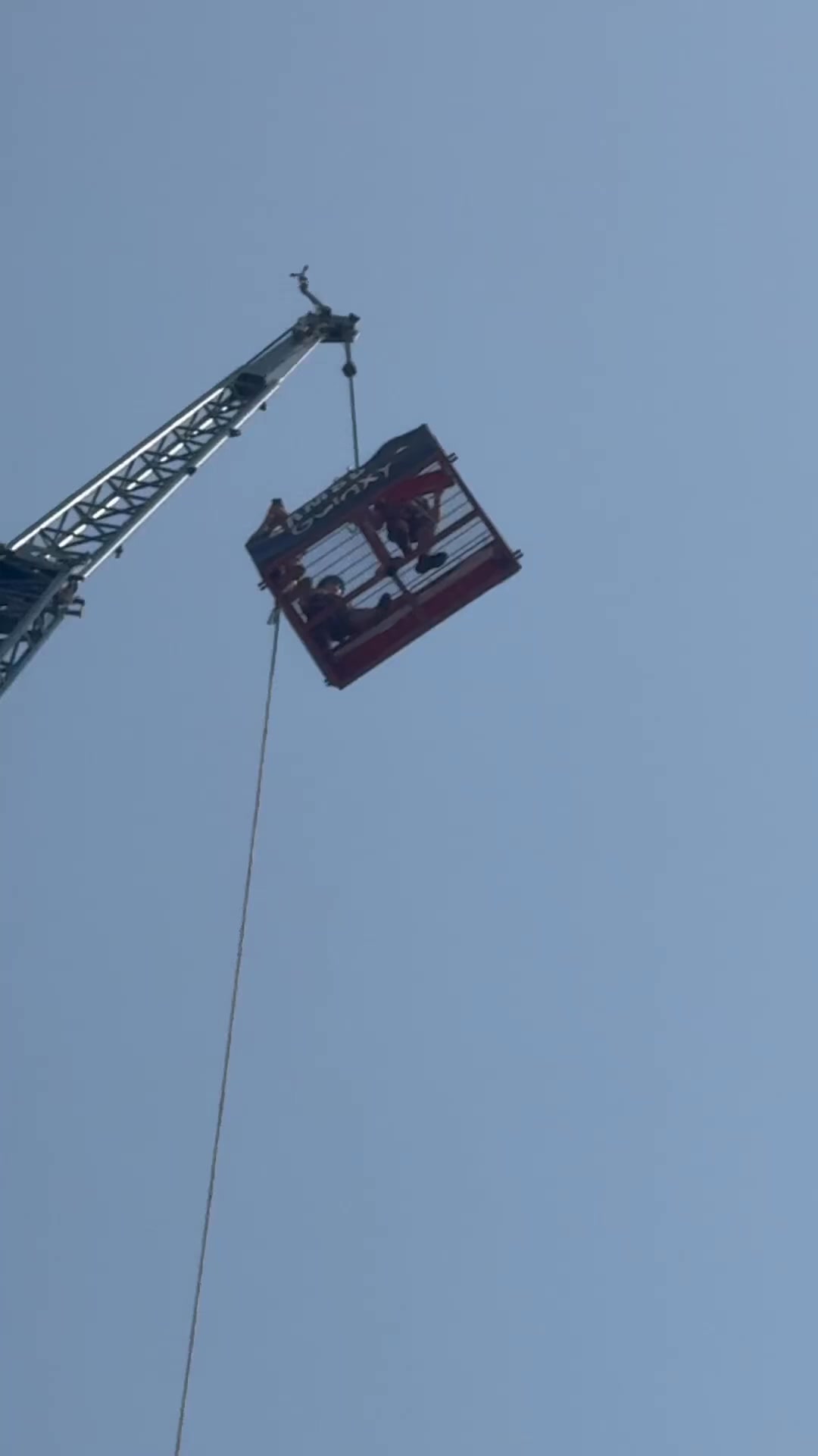 BASE Jumping a CRANE🏗️ in the city🌆 #basejump #freefall #city #urban # ...